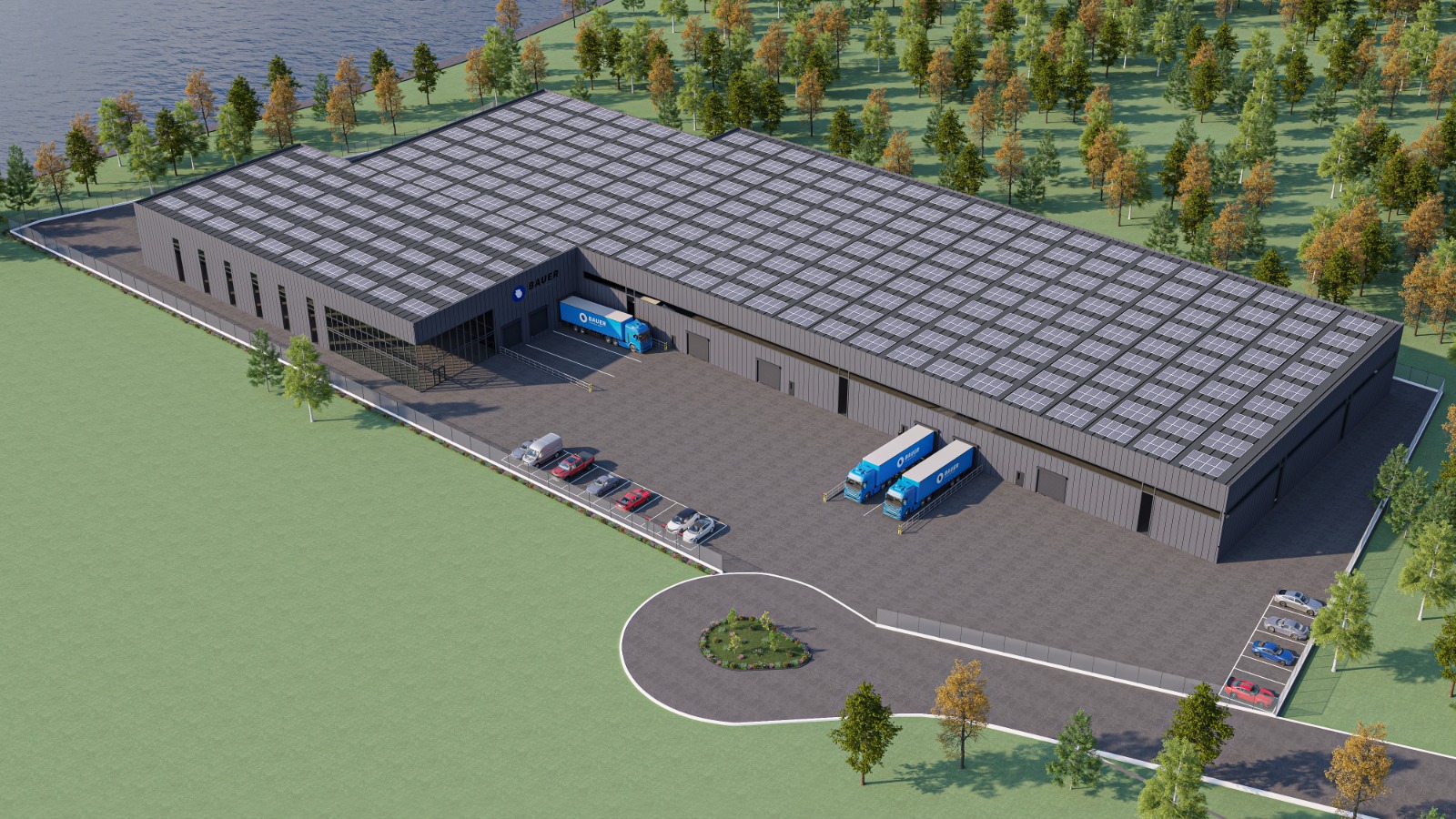 Produktionsgebäude Ochsenhausen — Visualisierung